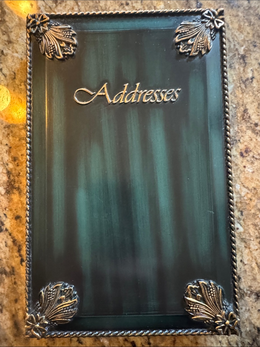Addresses Book - Teal Green Decorative Address Book